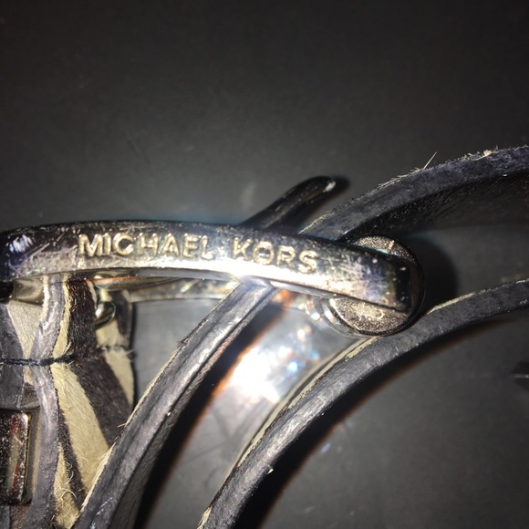 Michael Kors REAL LEATHER Zebra Belt - Picture 4 of 7